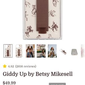 Walli Giddy Up Phone Case with Brown Strap